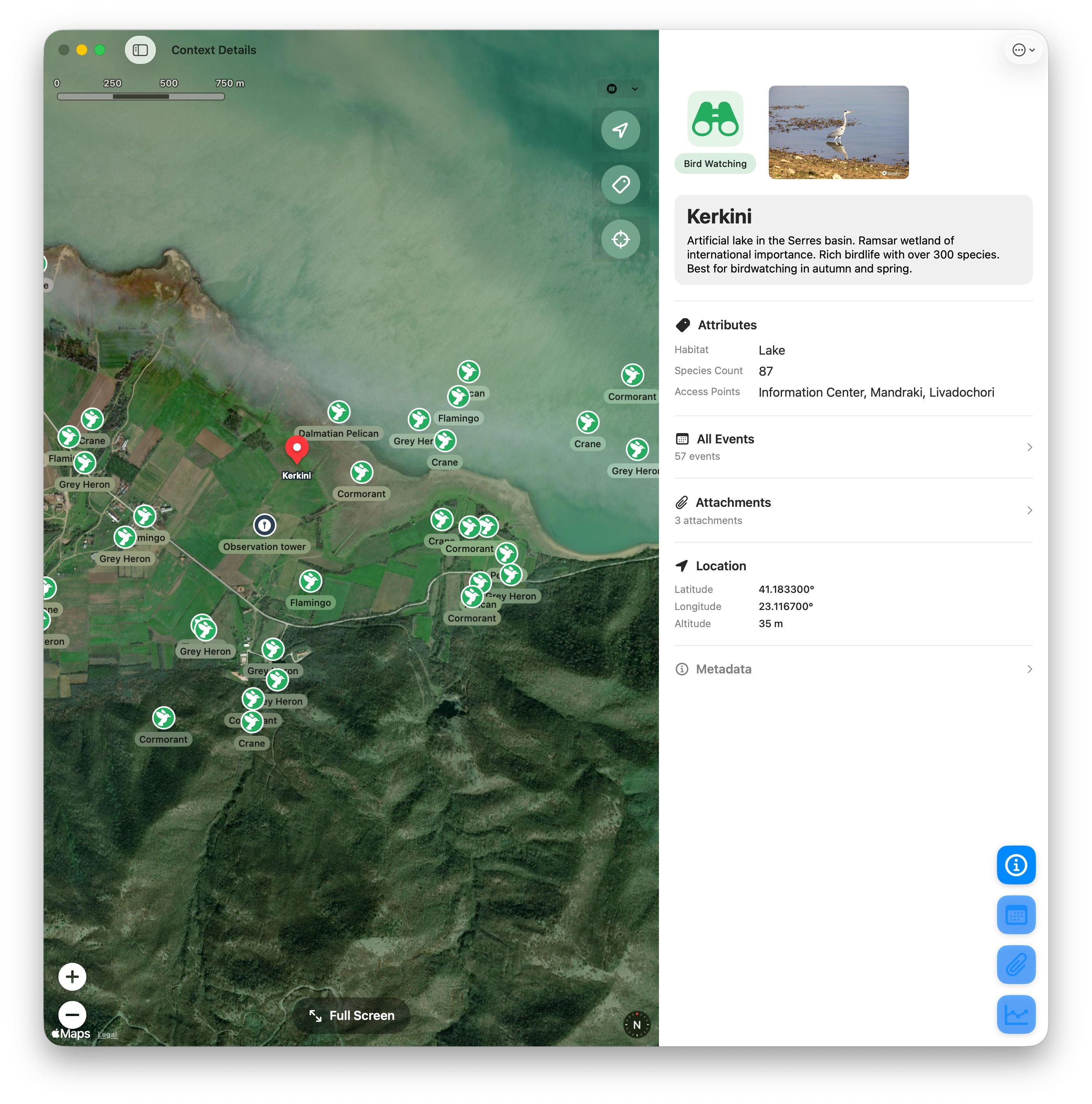Context with a location
